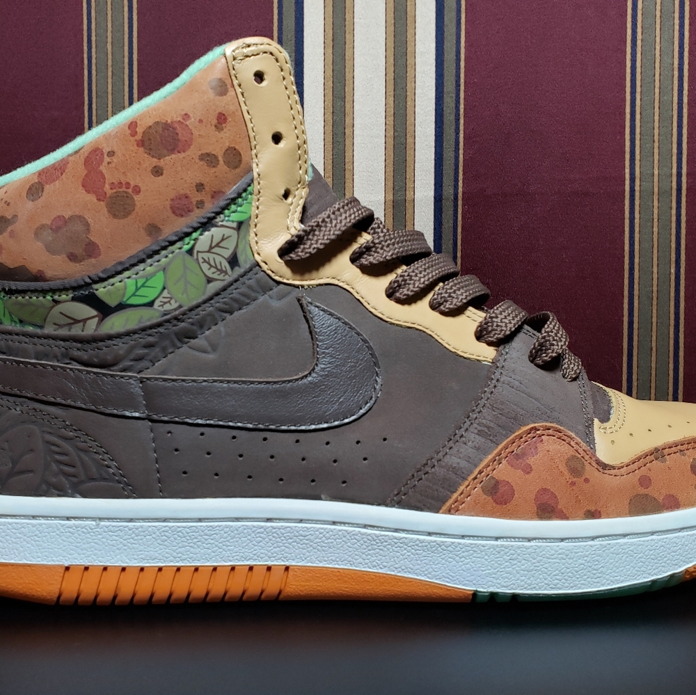 DS Nike Court Force High Premium Ryo the Skywalker Earth 318498 921 Men's 11